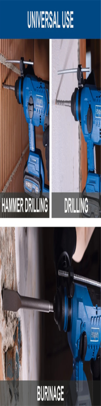 Aku bušilica čekić BC-RHD230-X IXES 2 bater+punjač Scheppach
