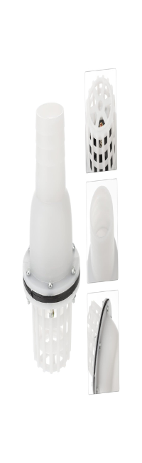 Usisna korpa pvc bijela