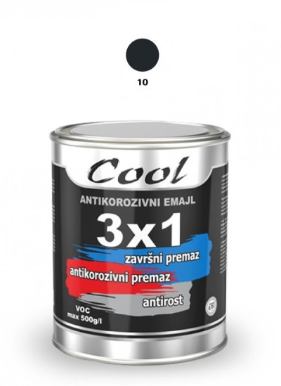 Ind. emajl lak crni sjaj 0,75